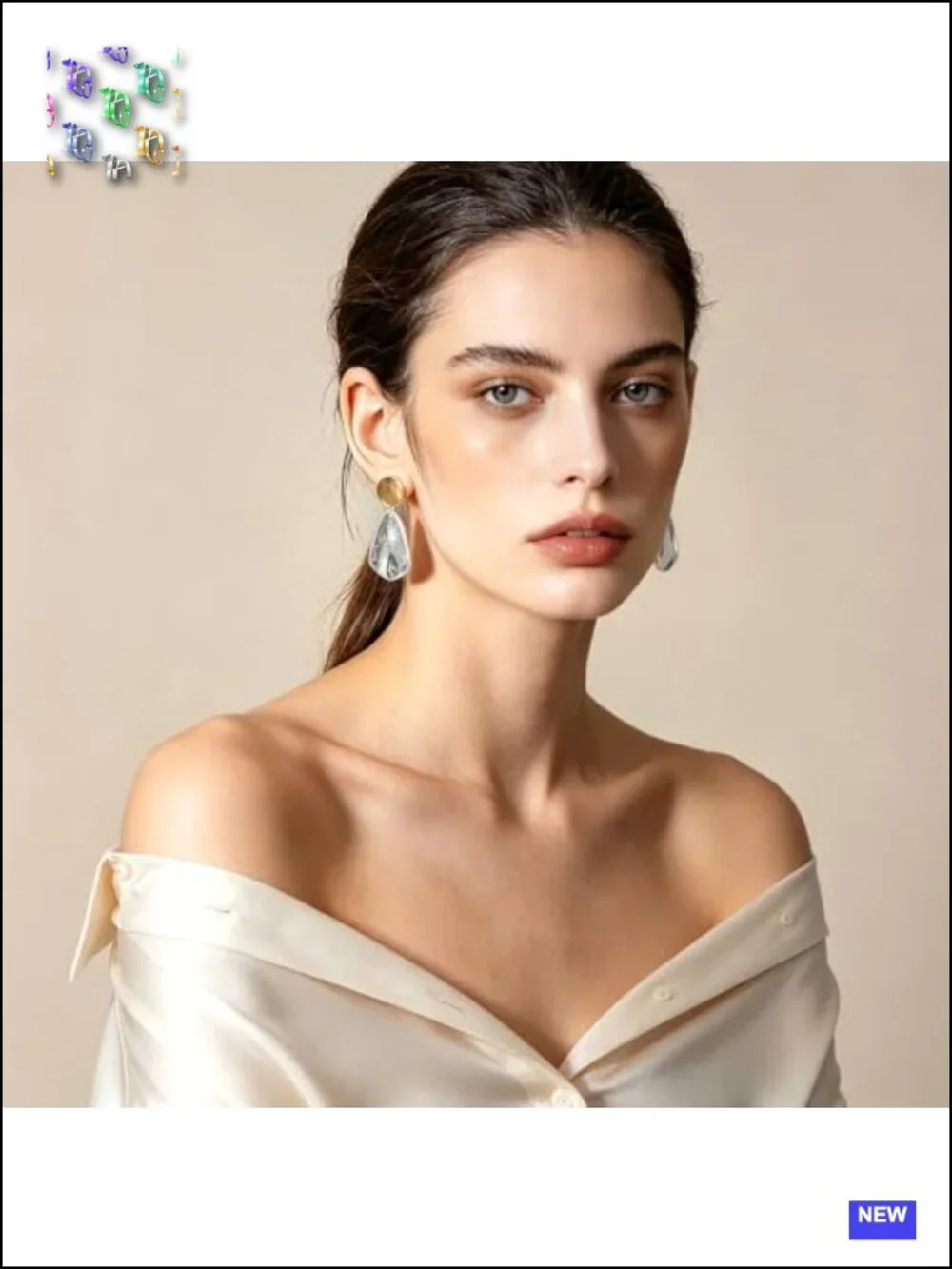 Gold Plated Geometric Chunky Dangle Earrings Statement Jewelry Drop Earrings